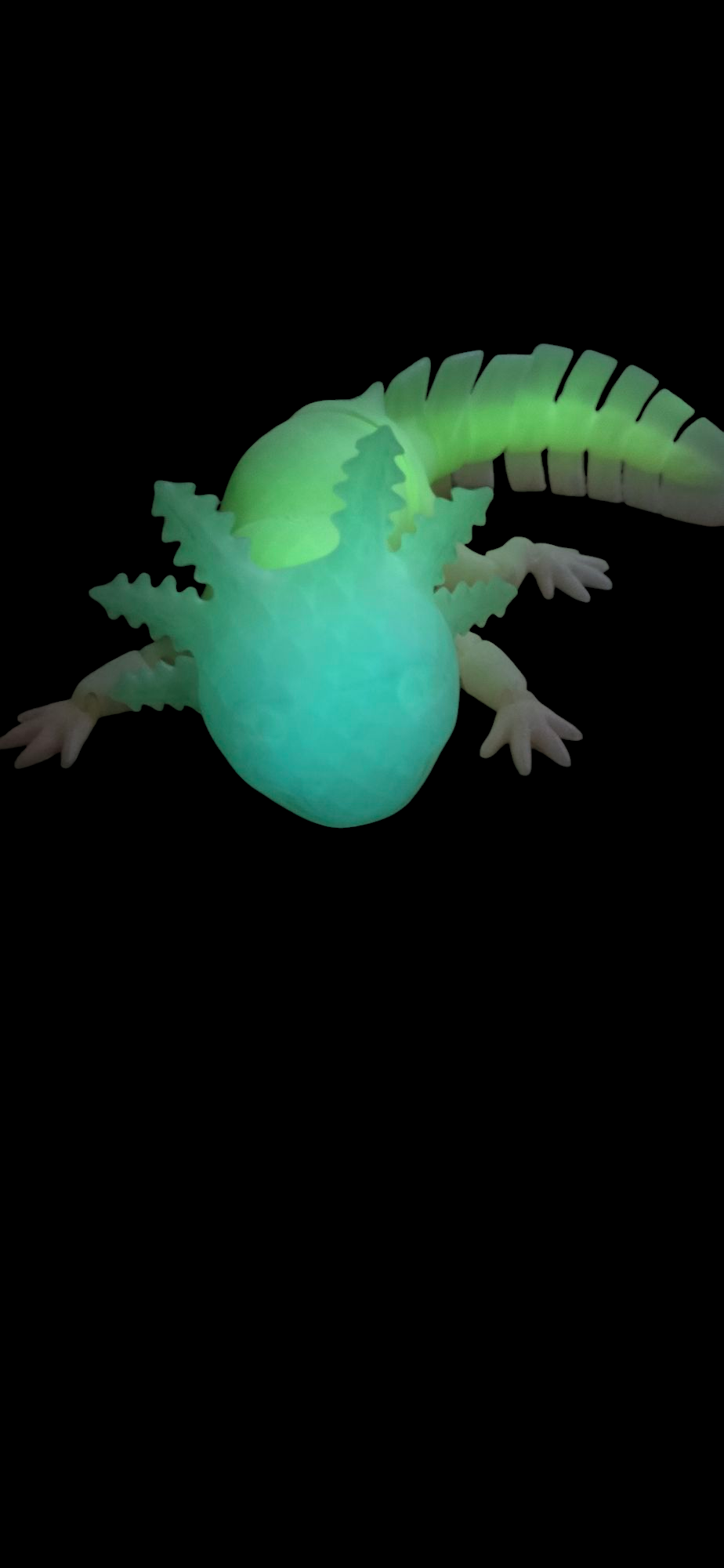 Flexi Axolotl Glow In the Dark